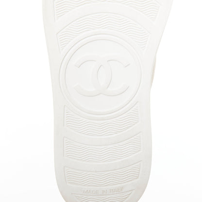 Women's Chanel Mesh Suede Panel Sneakers