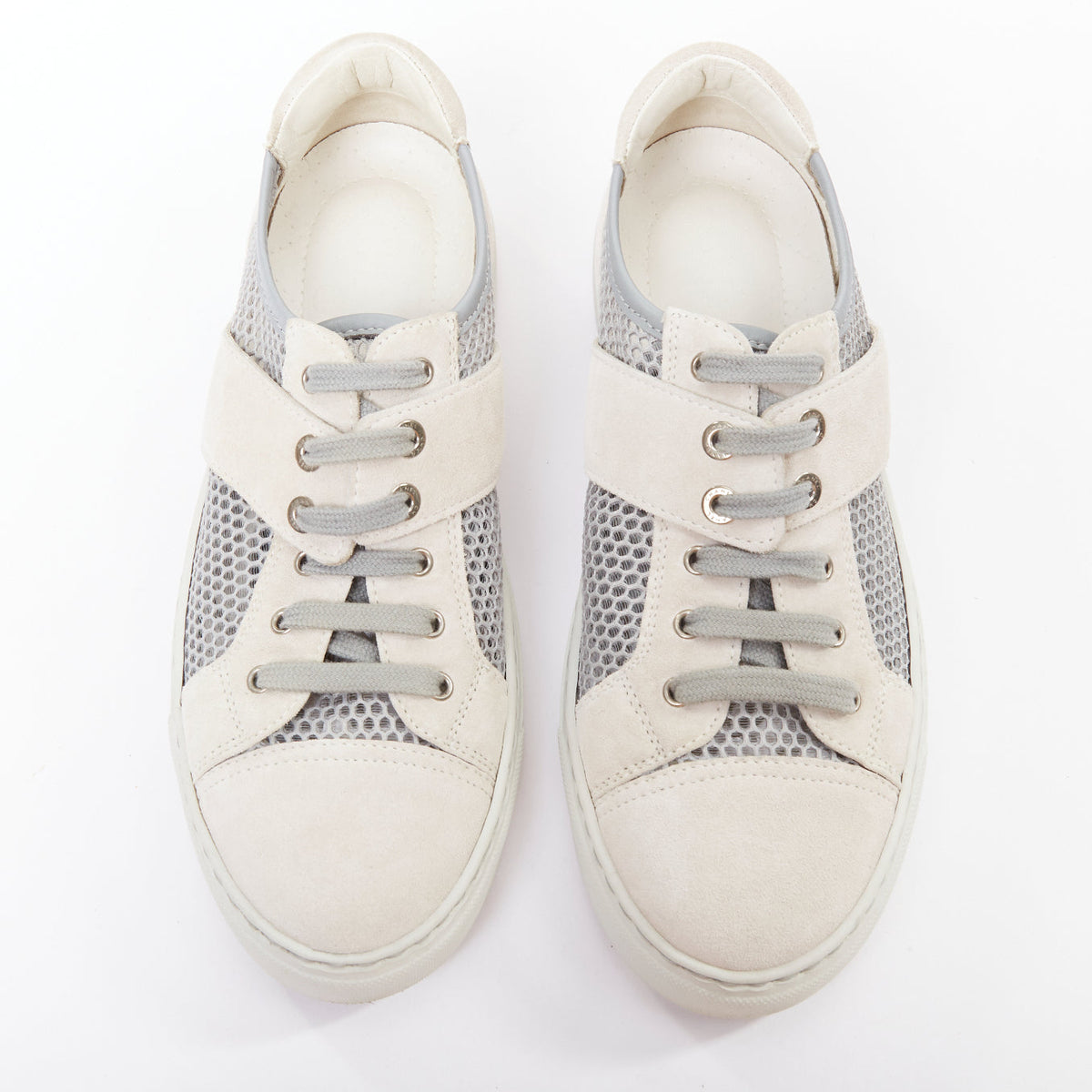 Women's Chanel Mesh Suede Panel Sneakers