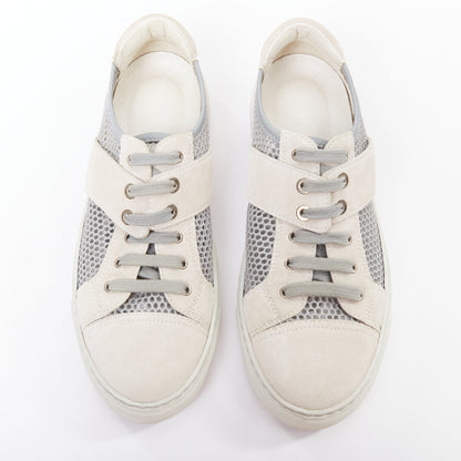 Women's Chanel Mesh Suede Panel Sneakers