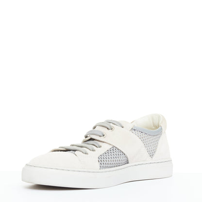 Women's Chanel Mesh Suede Panel Sneakers
