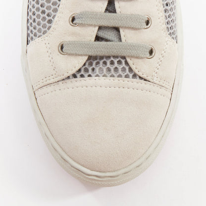 Women's Chanel Mesh Suede Panel Sneakers