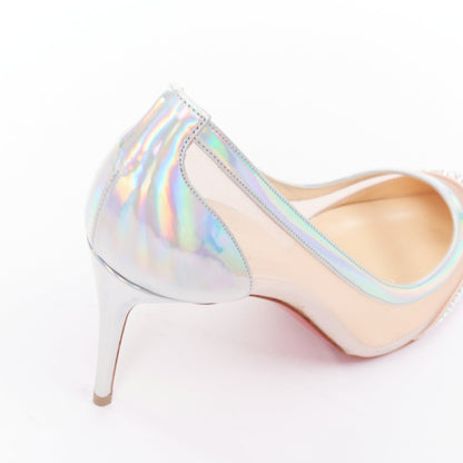 Women's Christian Louboutin Mesh Crystal Heels