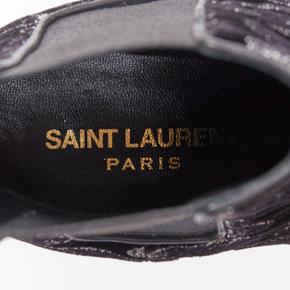 Women's Saint Laurent Velvet Chelsea Boots