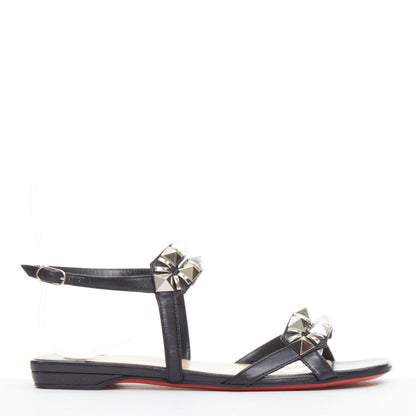 Women's Christian Louboutin Leather Studded Sandals