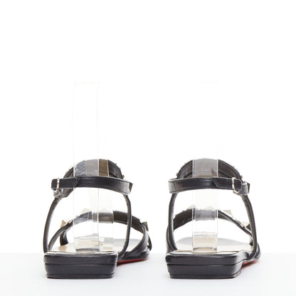 Women's Christian Louboutin Leather Studded Sandals