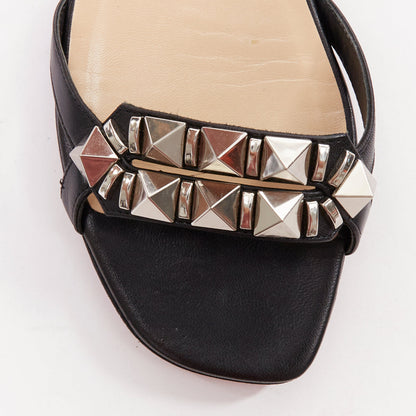 Women's Christian Louboutin Leather Studded Sandals