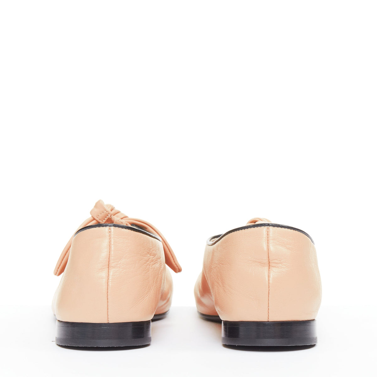 Women's Chanel Lambskin Leather Ribbon Flats