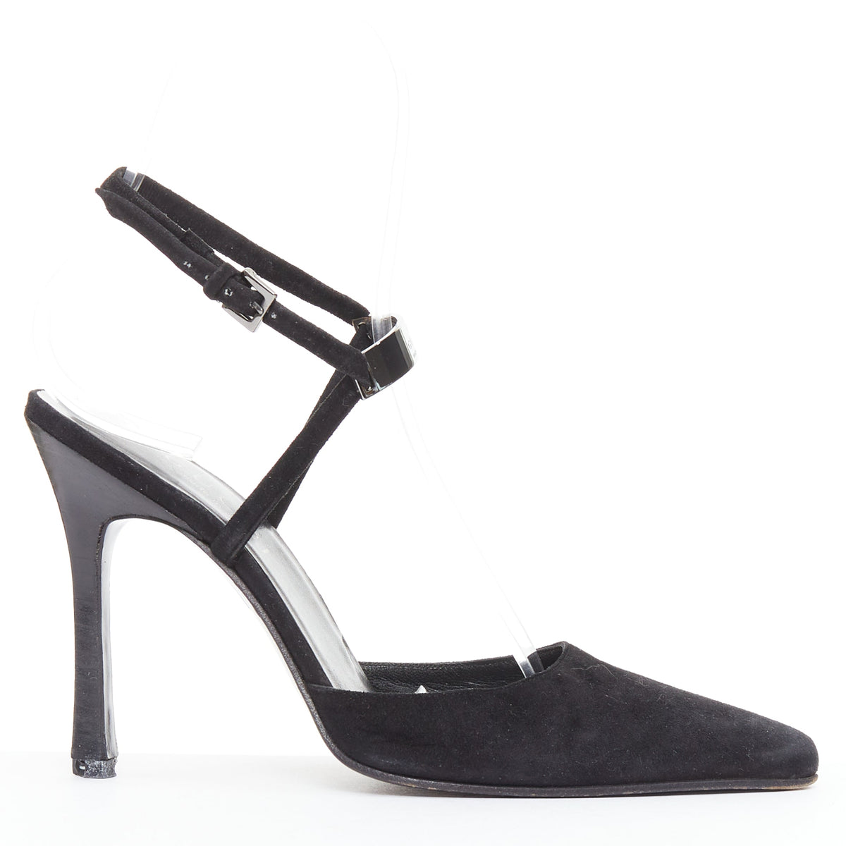 Women's Gucci Tom Ford Suede ID Plate Pumps