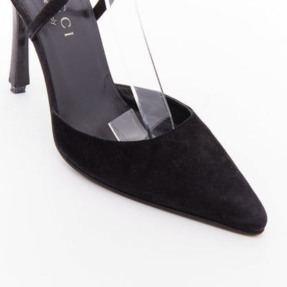 Women's Gucci Tom Ford Suede ID Plate Pumps