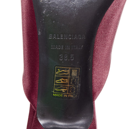 Women's Balenciaga Knife Satin Mules
