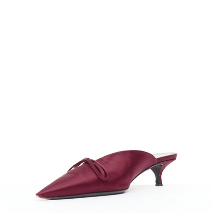Women's Balenciaga Knife Satin Mules