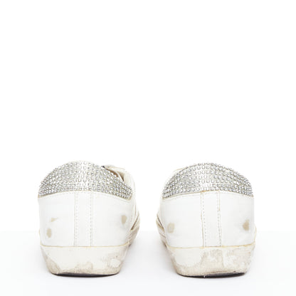 Women's Golden Goose Silver Crystal Sneakers