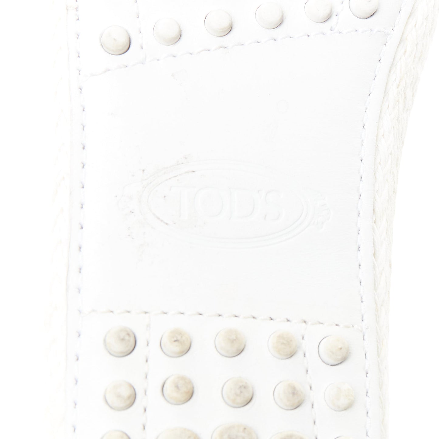 Women's Tod's White Polka Dot Loafers