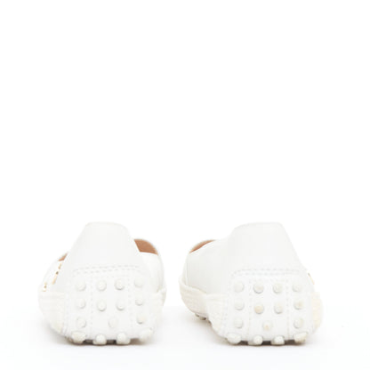 Women's Tod's White Polka Dot Loafers