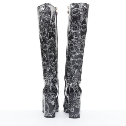 Women's Chanel 2023 Dotted Logo Tall Boots