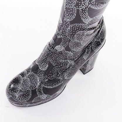 Women's Chanel 2023 Dotted Logo Tall Boots
