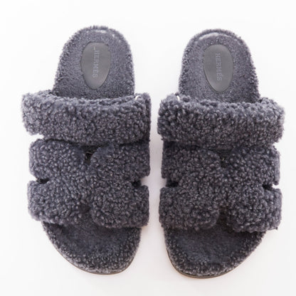 Men's Hermes Chypre Shearling Techno Sandal