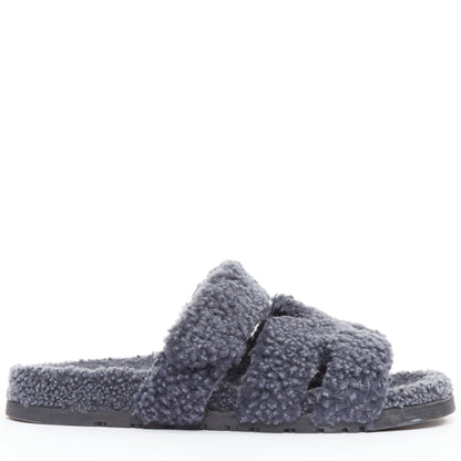 Men's Hermes Chypre Shearling Techno Sandal