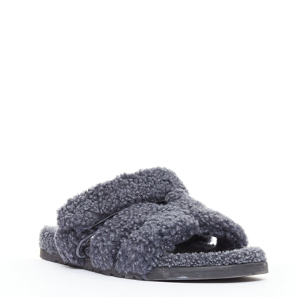 Men's Hermes Chypre Shearling Techno Sandal