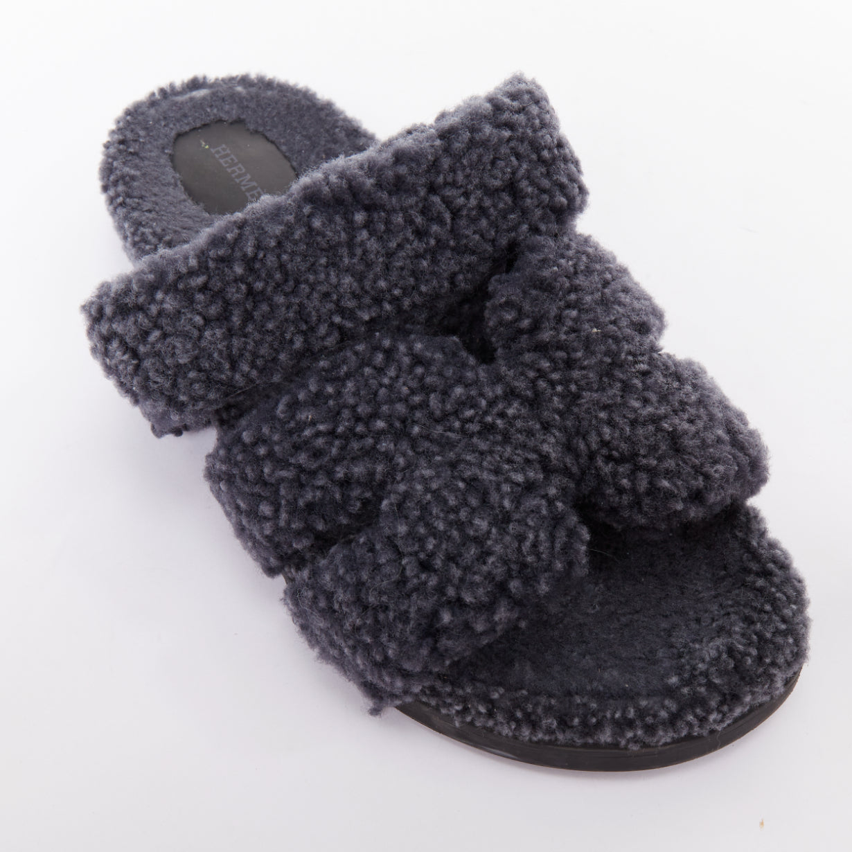 Men's Hermes Chypre Shearling Techno Sandal