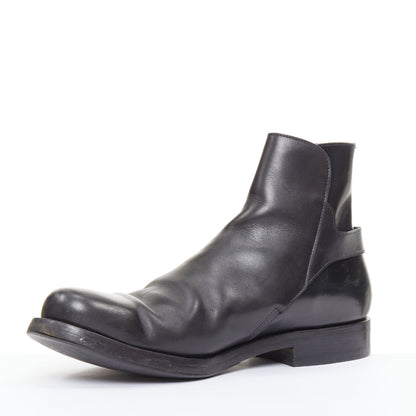 Men's Prada Leather Rear Buckle Ankle Boots