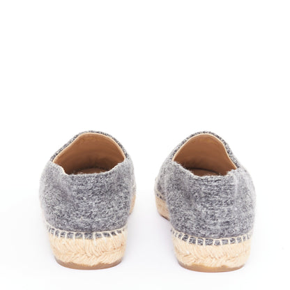 Women's Chanel Wool Felt Velvet Espadrilles