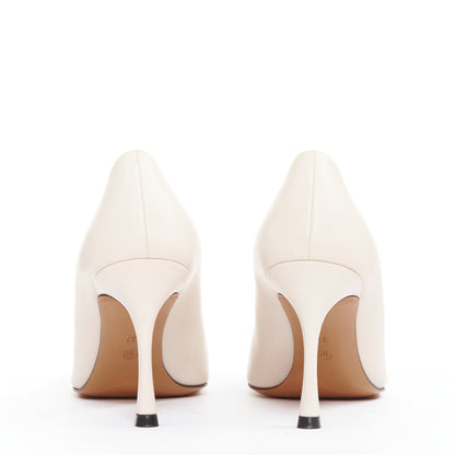Women's The Row Leather Soft Calf Spool Heel Pumps