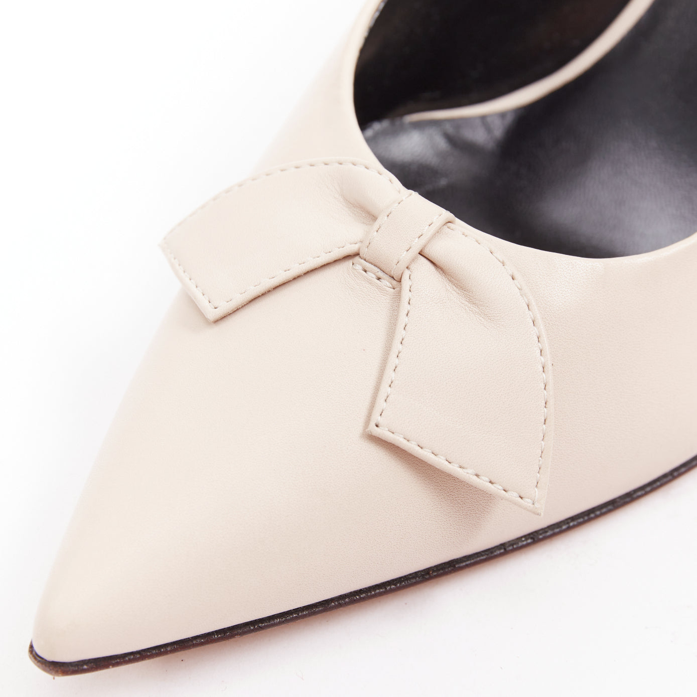 Women's The Row Leather Soft Calf Spool Heel Pumps
