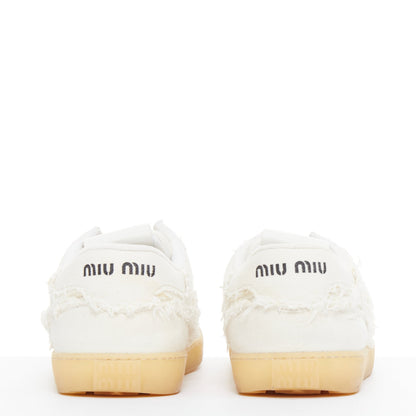 Women's Miu Miu Canvas Skateboard Sneakers