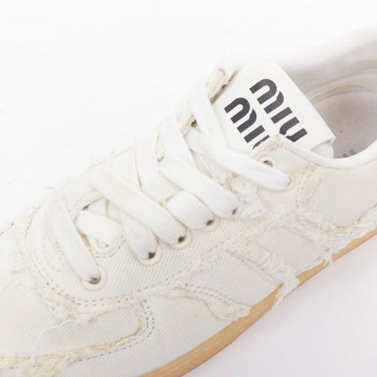 Women's Miu Miu Canvas Skateboard Sneakers