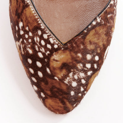 Women's Valentino 2011 Runway Feather Print Pony Hair