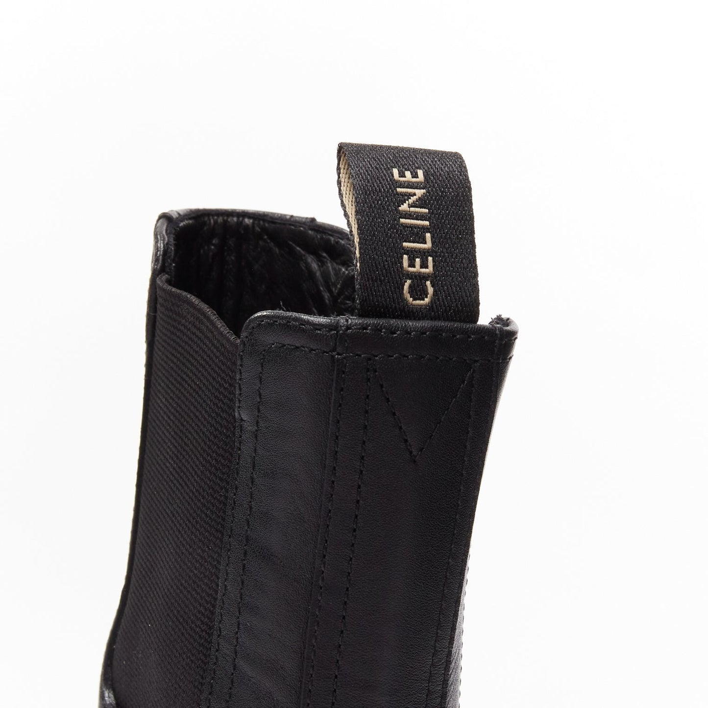 Women's Celine Chelsea Leather Biker Boots