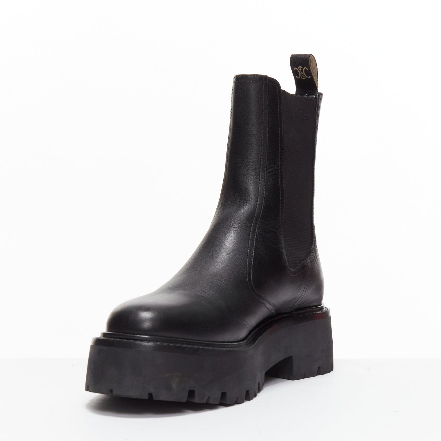 Women's Celine Chelsea Leather Biker Boots