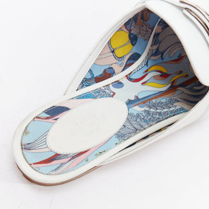 Women's Hermes Leather Kelly Turnlock Mules