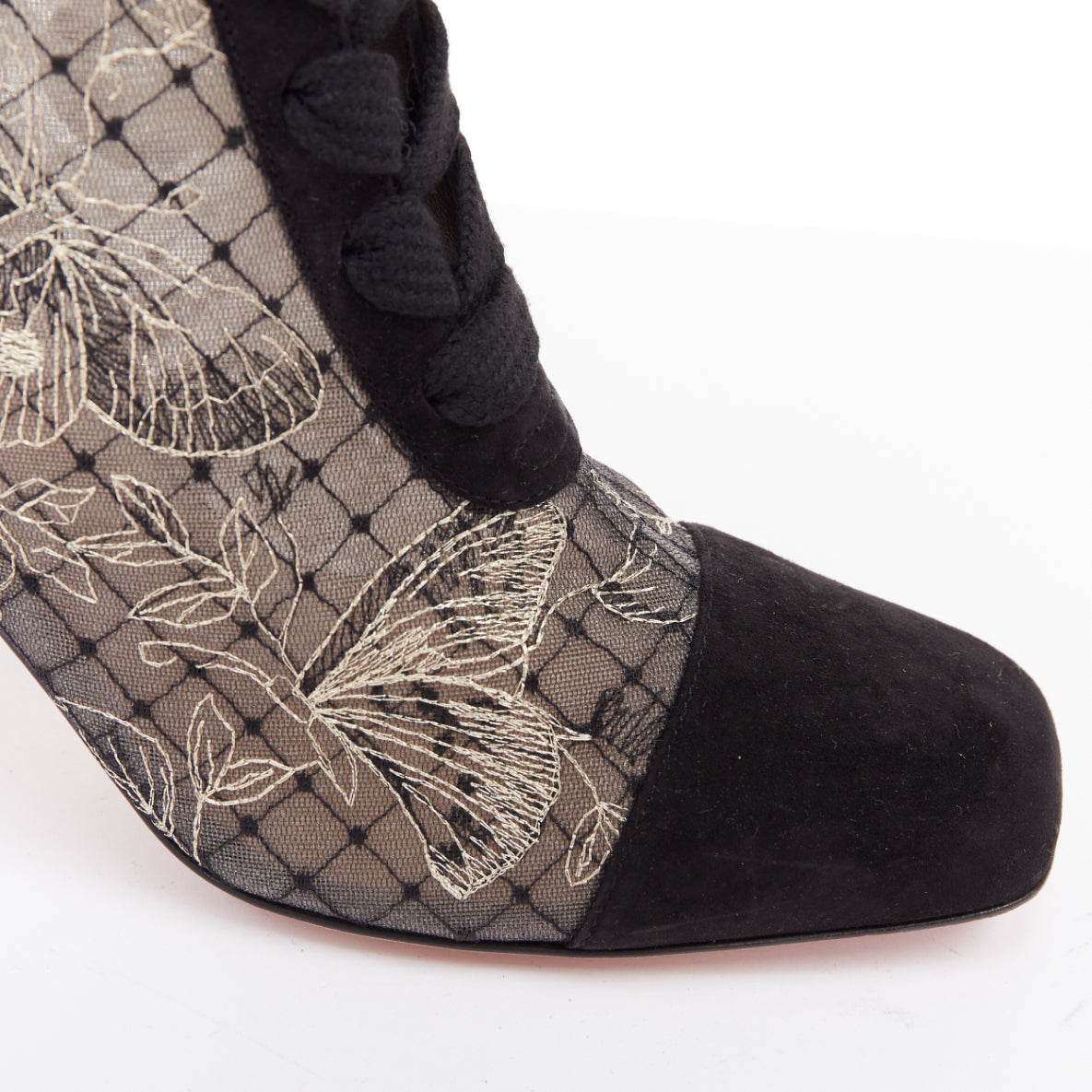 Women's Christian Dior Logo Embroidered Shoes