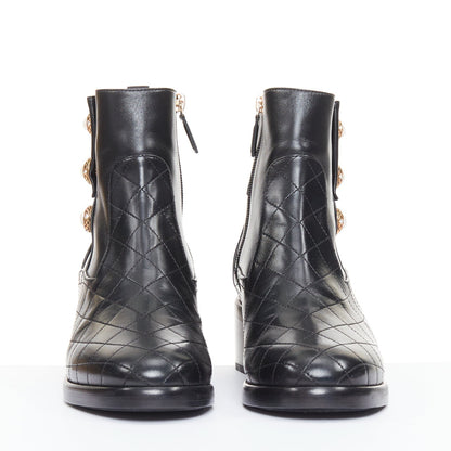 Women's Chanel Quilted Lamb Ankle Boots