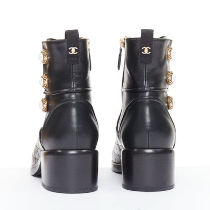 Women's Chanel Quilted Lamb Ankle Boots