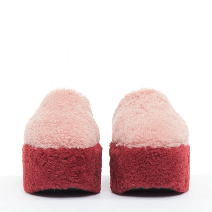Women's Fendi Shearling Platform Mules
