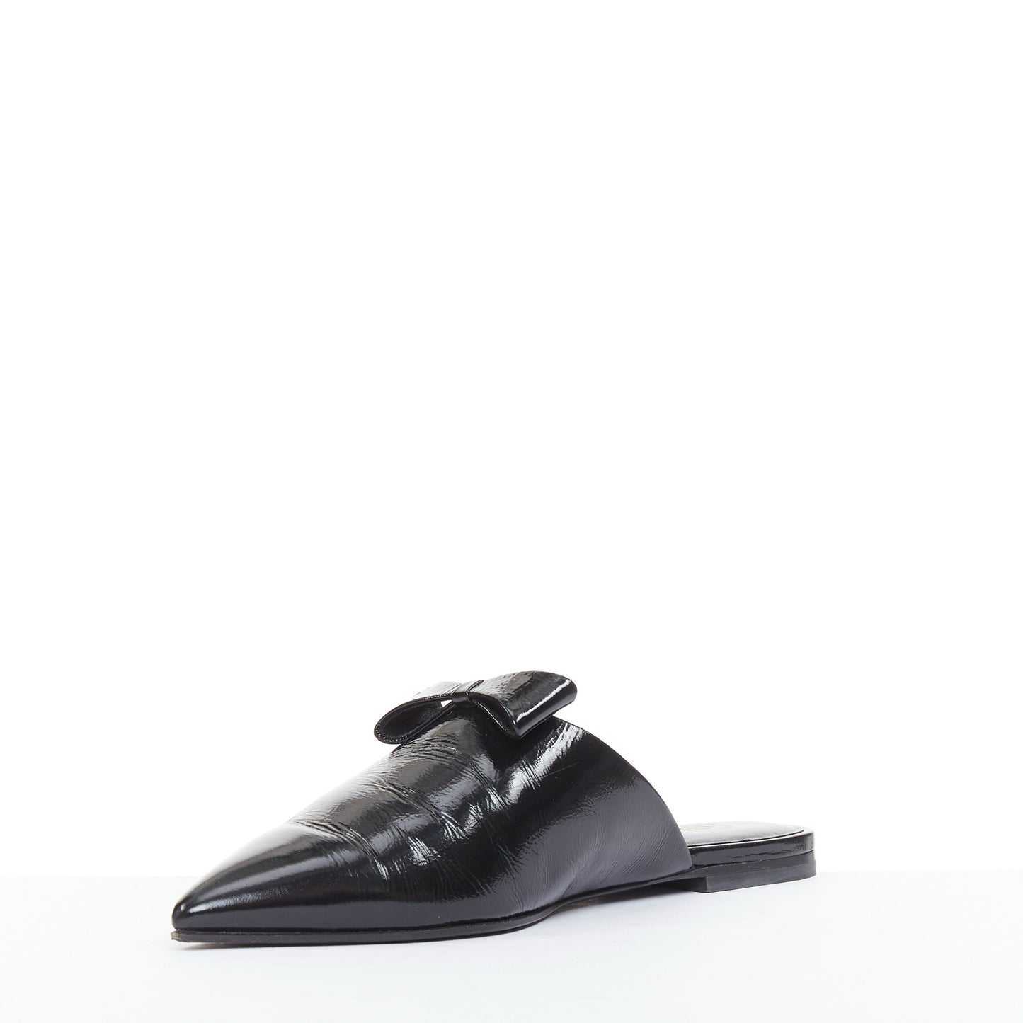 Women's Chanel Patent Leather Pointy Mules