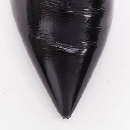 Women's Chanel Patent Leather Pointy Mules