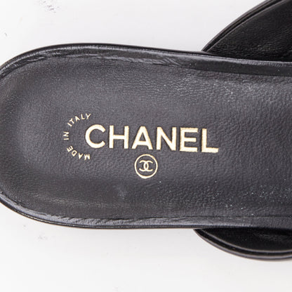 Women's Chanel Patent Leather Pointy Mules