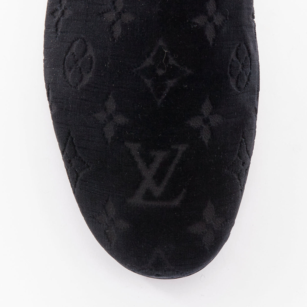 Men's Louis Vuitton Velvet Monogram Loafers