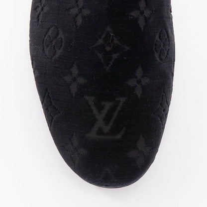 Men's Louis Vuitton Velvet Monogram Loafers