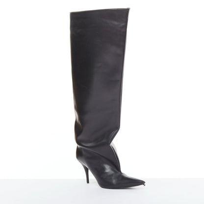 Women's Balenciaga 2022 Leather Waders Boots