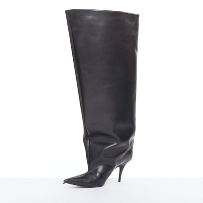 Women's Balenciaga 2022 Leather Waders Boots