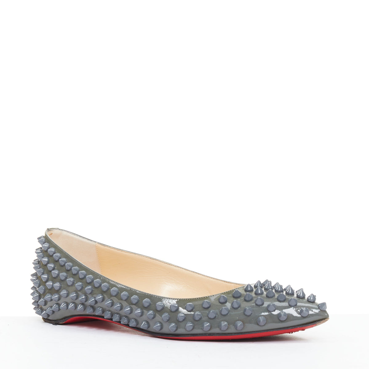 Women's Christian Louboutin Patent Ballet Flats