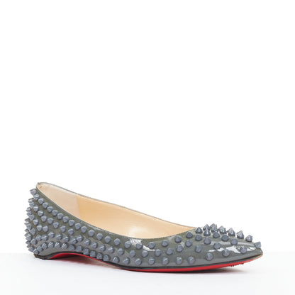 Women's Christian Louboutin Patent Ballet Flats