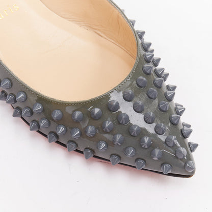 Women's Christian Louboutin Patent Ballet Flats