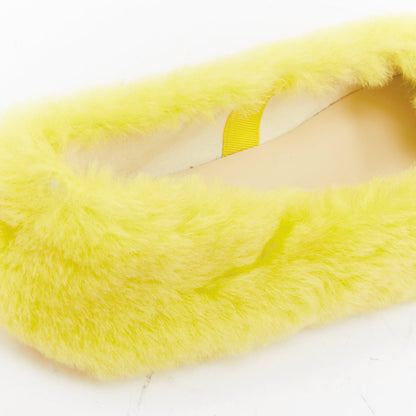 Women's Celine Plush Furry Ballet Flats