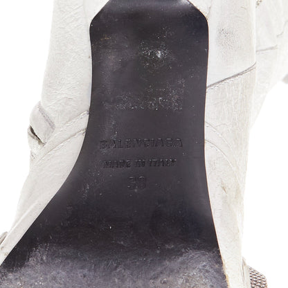 Women's Balenciaga Cagole Leather Studded Boots